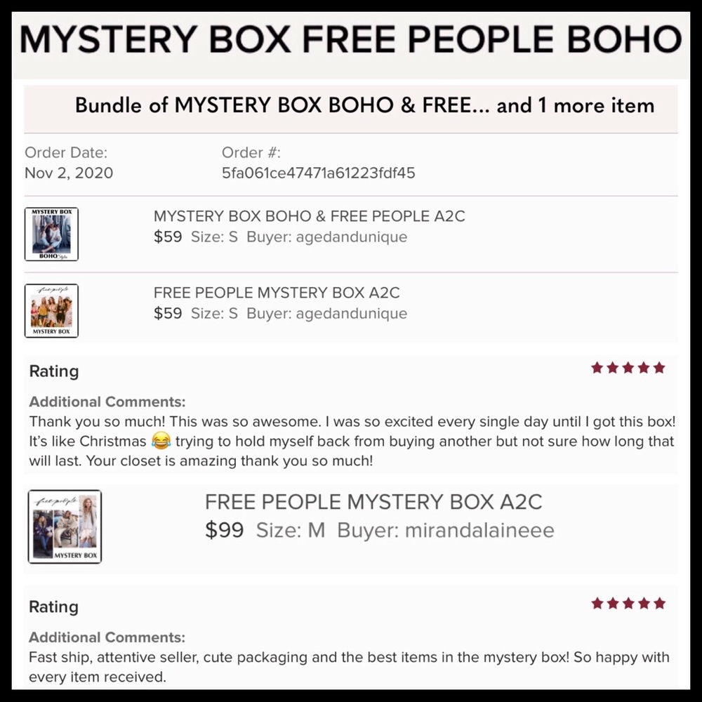 FREE PEOPLE BOHO MYSTERY BOX A3C - Picture 14 of 15